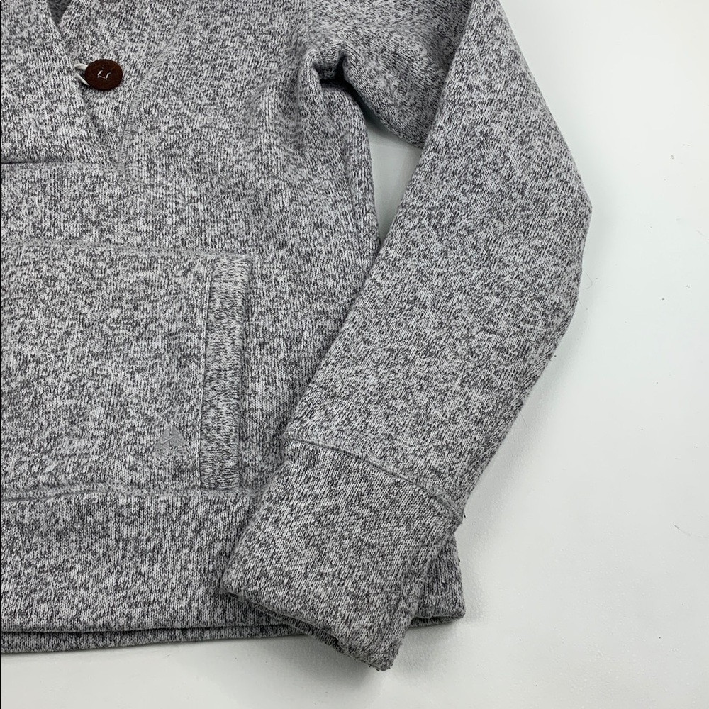 Nike ACG Heather Gray Fleece pullover hooded Jacket sweatshirt Size Small pocket - Picture 6 of 13